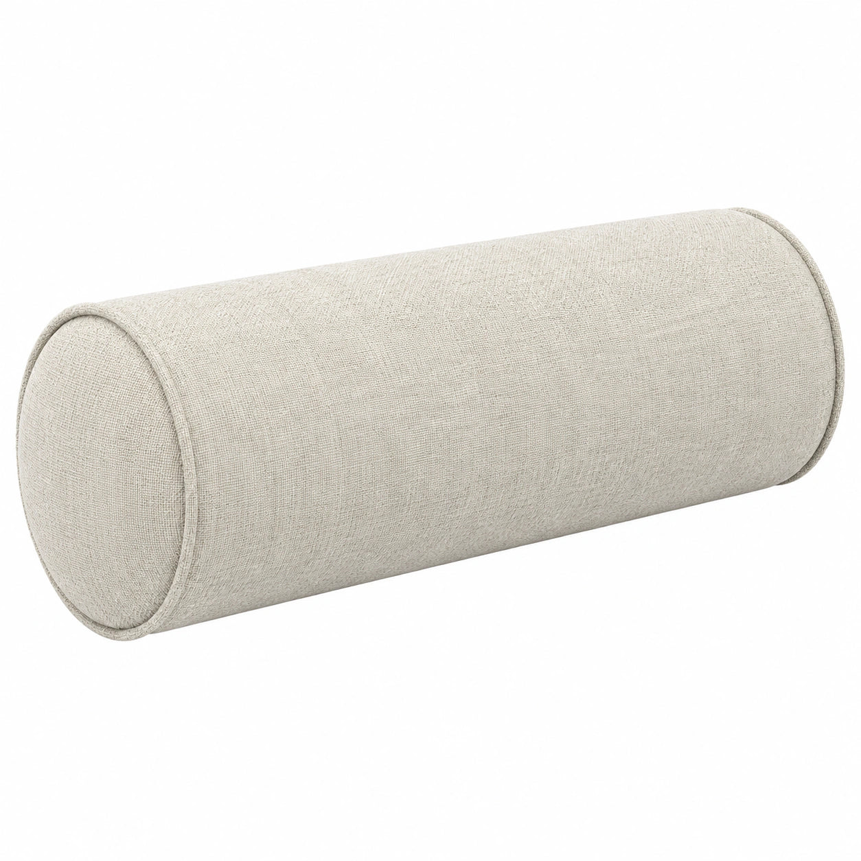 Nackenrolle 20 x 50 cm Textil Beige zylindrisch