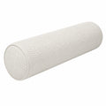 Nackenrolle 20 x 60 cm weiß mit Textilbezug für Bett und Sofa