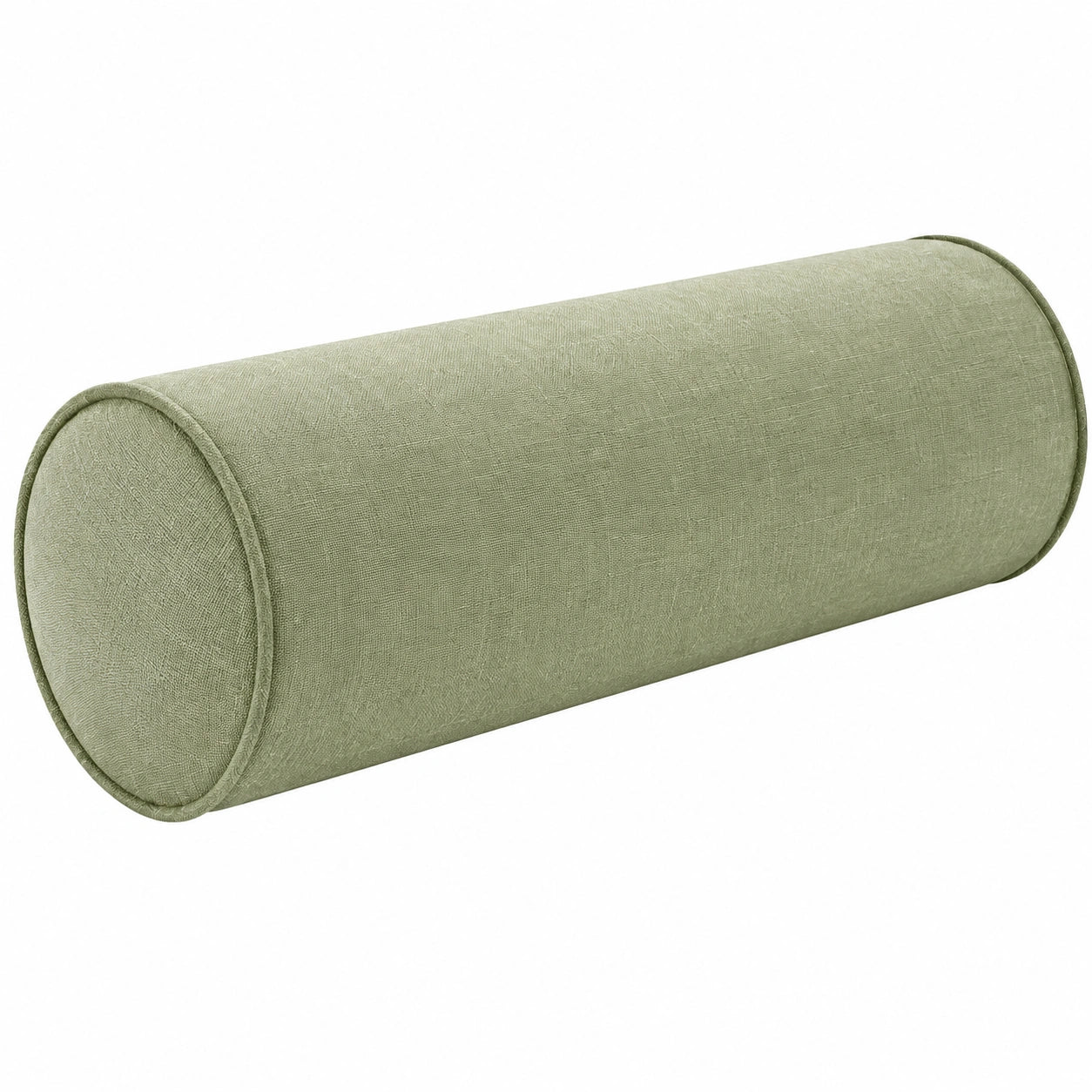 Nackenrolle 20 x 50 cm aus Webstoff Grün für Sofa und Bett